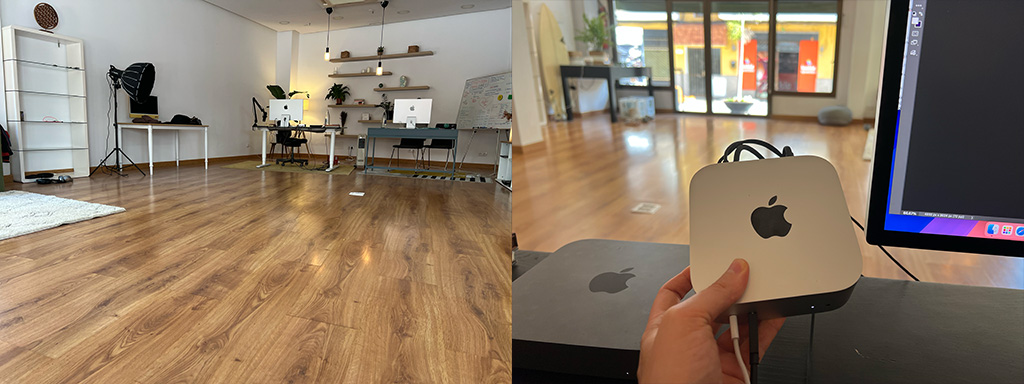 Kantoor met Mac Mini