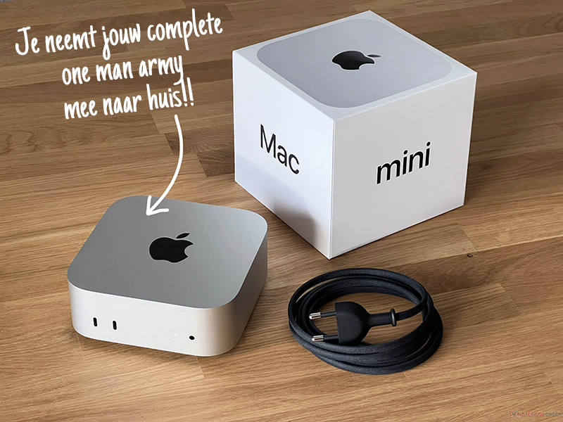 Mac mini mee naar huis